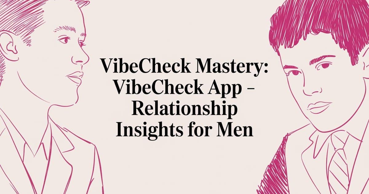 Vibecheck App Relationship Insights For Men