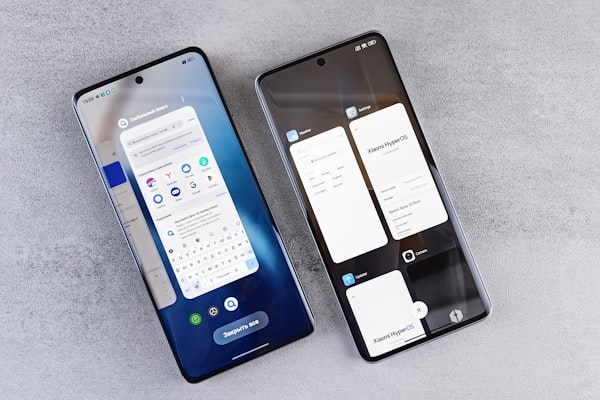 Mobile app interface showing smart recommendations and analytics